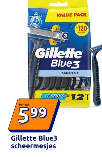 Aanbieding: Gillette Blue3 scheermesjes