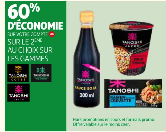 Offre: Sauce Soja, Ramen Crevette, Pokut