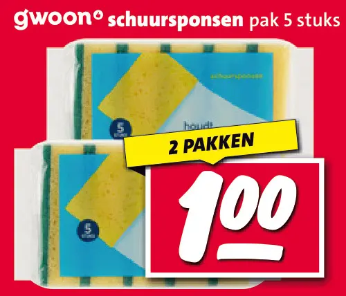 Aanbieding: schuursponsen