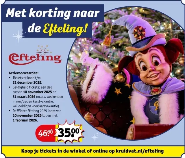 Aanbieding: Tickets Efteling