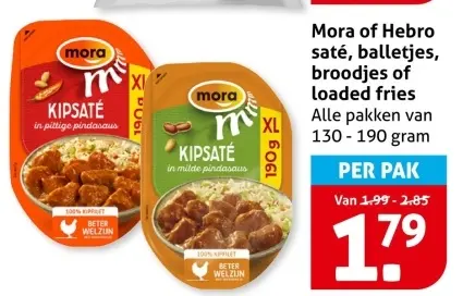 Aanbieding: saté, balletjes, broodjes of loaded fries
