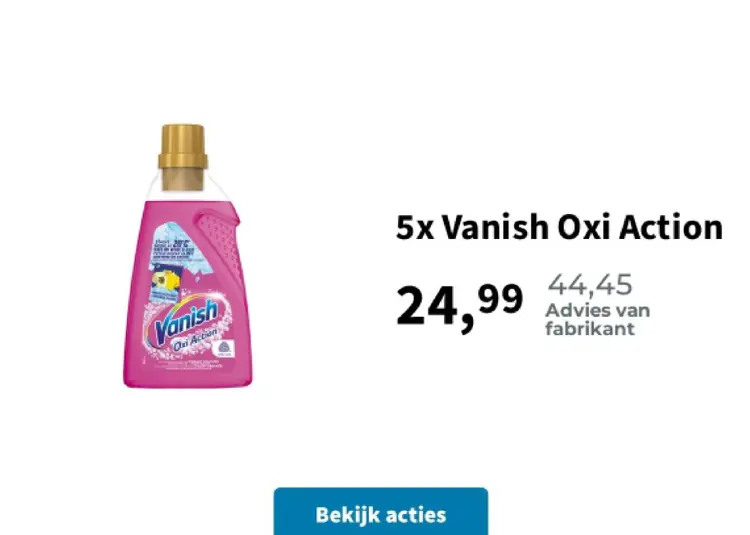 Promotie: Vanish Oxi Action