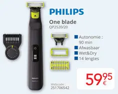 Promotie: One blade QP2520/20