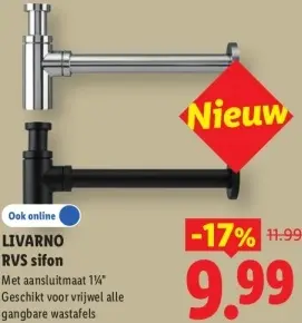 Aanbieding: Rvs sifon