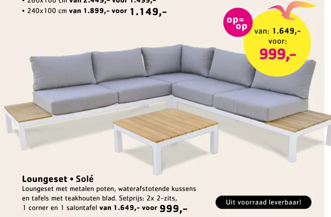 Promotie: Loungeset Solé