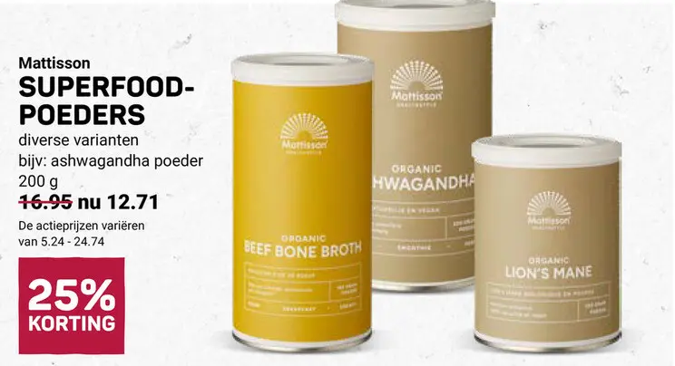 Aanbieding: Superfood-poeders