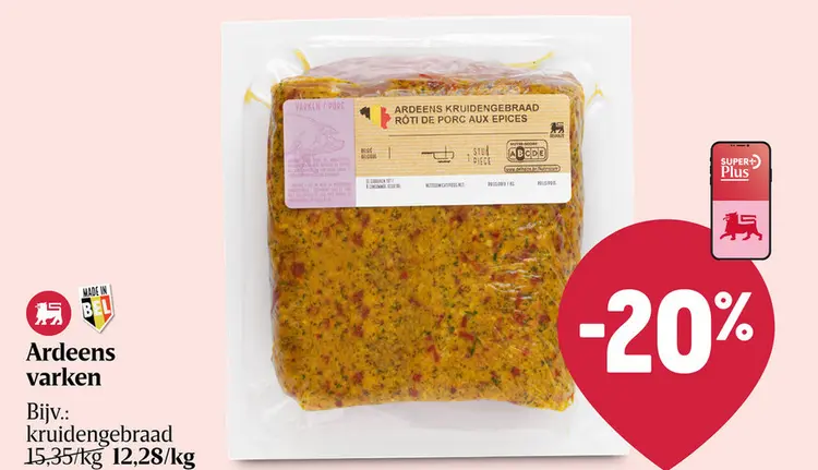 Promotie: Ardeens varken kruidengebraad