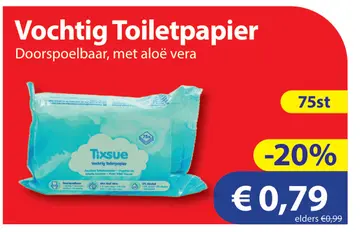Aanbieding: Vochtig Toiletpapier