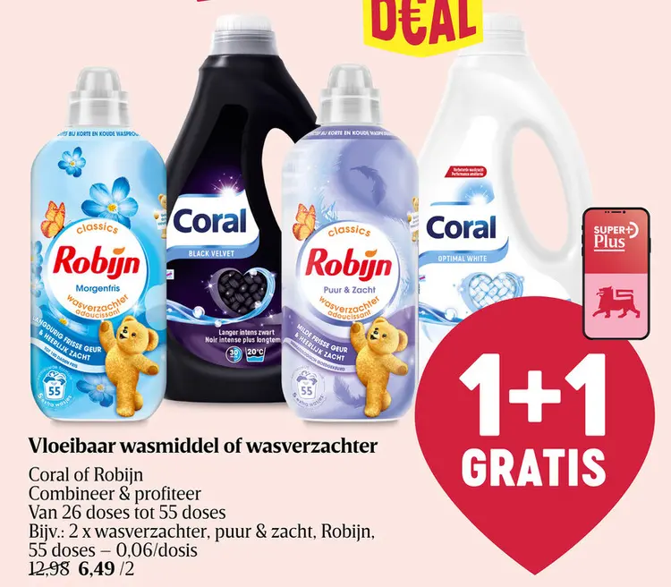 Promotie: Vloeibaar wasmiddel of wasverzachter