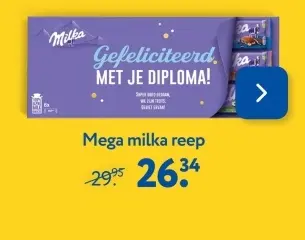 Aanbieding: Mega milka reep