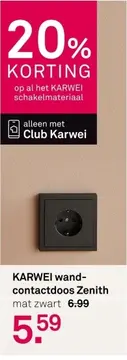 Aanbieding: KARWEI wandcontactdoos Zenith