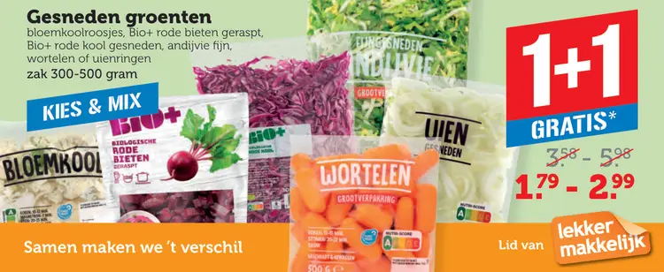 Aanbieding: Gesneden groenten