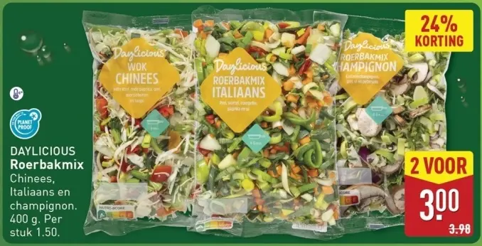 Aanbieding: Roerbakmix Chinees, Italiaans en champignon