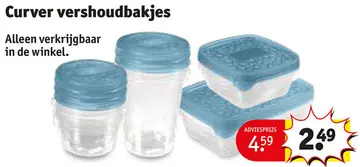 Aanbieding: Curver vershoudbakjes