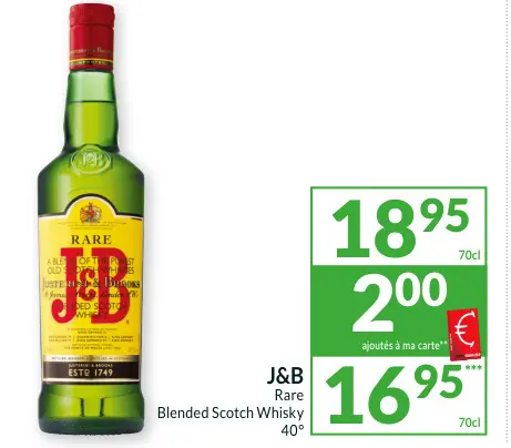 Offre: J&B Rare
