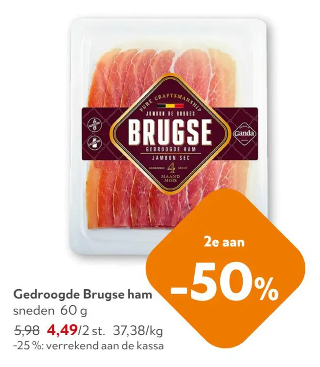 Promotie: Gedroogde Brugse ham