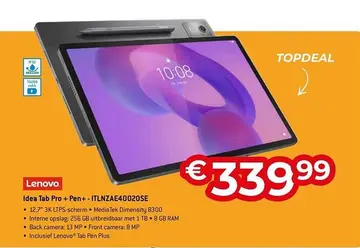 Aanbieding: Idea Tab Pro + Pen+ - ITLNZAE40020SE