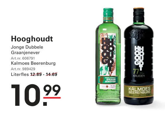 Aanbieding: Jonge Dubbele Graanjenever Kalmoes Beerenburg