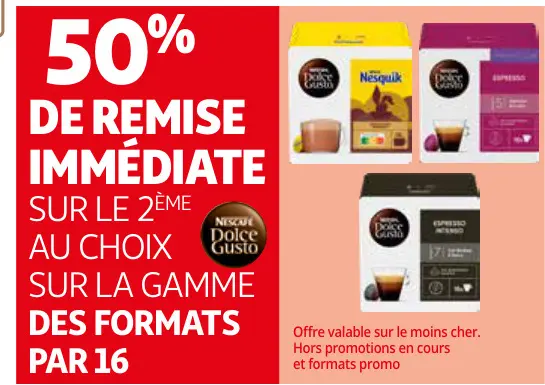 Offre: NESCAFÉ Dolce Gusto capsules
