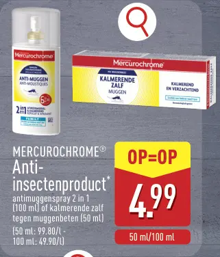Promotie: Mercurochrome Anti-insectenproduct