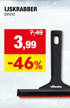 Aanbieding: Vileda ijskrabber zwart/rood
