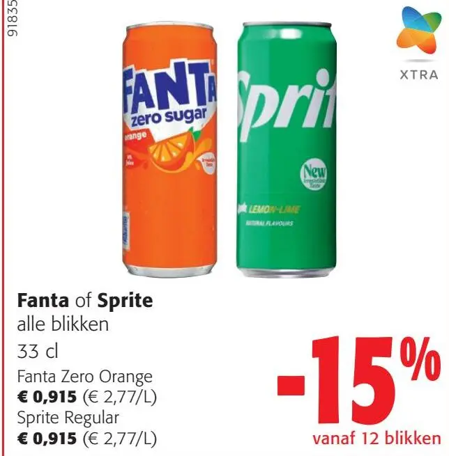 Aanbieding: Fanta of Sprite