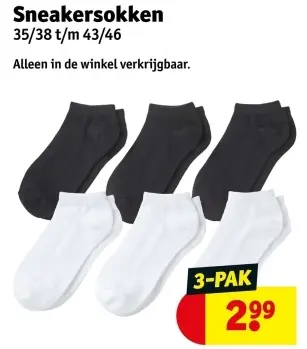 Aanbieding: Sneakersokken