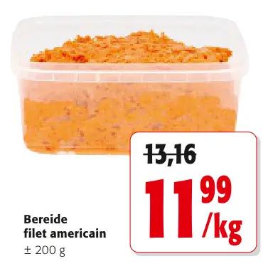 Promotie: Bereide filet americain