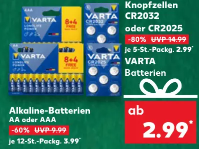 Aanbieding: Batterien