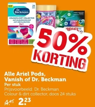 Aanbieding: Alle Ariel Pods, Vanish of Dr. Beckman
