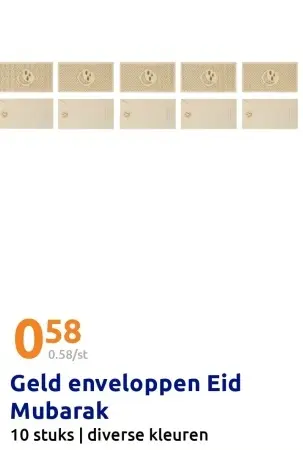 Aanbieding: Geld enveloppen Eid Mubarak