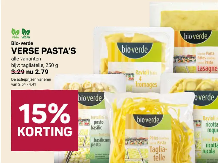 Aanbieding: Verse pasta's