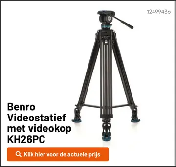 Aanbieding: Benro Videostatief met videokoр KH26PC