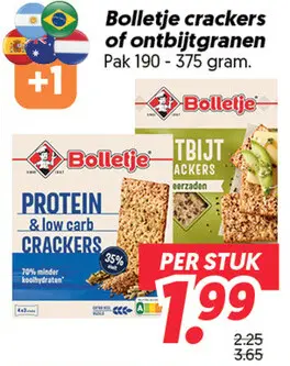 Crackers of ontbijtgranen