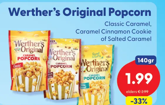 Aanbieding: Werther's Original Popcorn