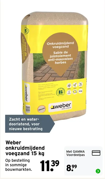 Aanbieding: Weber onkruidmijdend voegzand