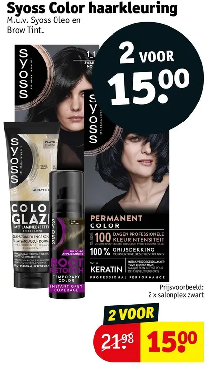 Promotie: Syoss Color haarkleuring