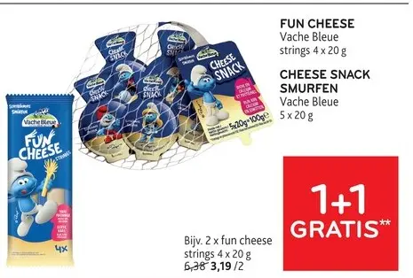 Promotie: Fun cheese / cheese snack smurfen