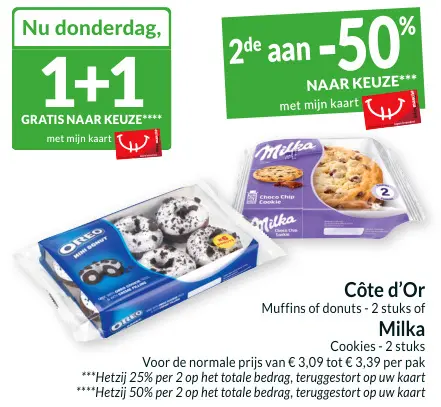 Promotie: Muffins of donuts