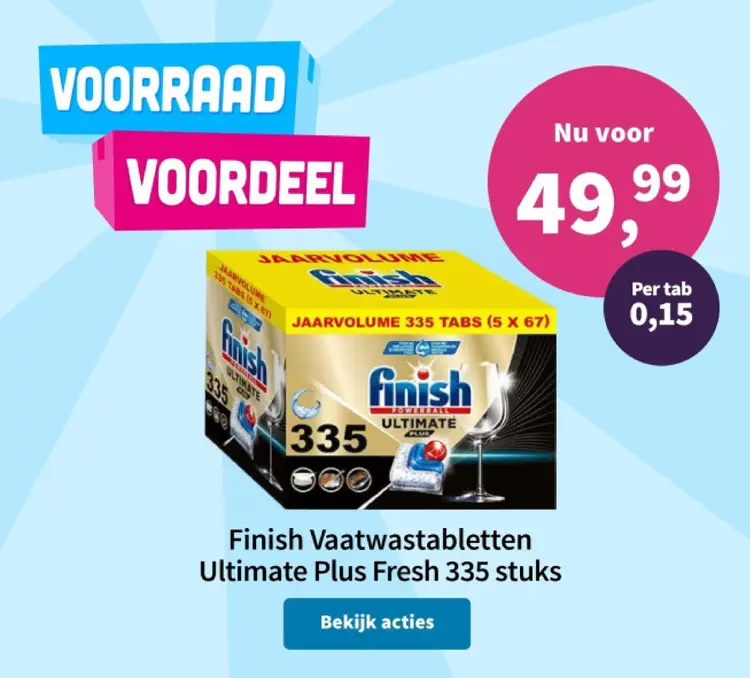 Aanbieding: Vaatwastabletten Ultimate Plus Fresh