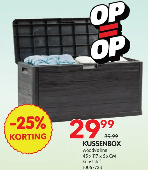 Promotie: Kussenbox