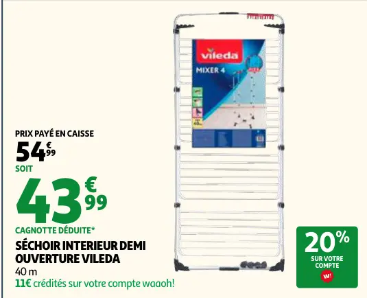 Offre: Séchoir interieur demi ouverture