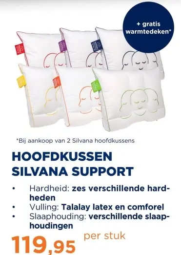 Aanbieding: Hoofdkussen Silvana support