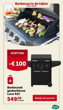 Aanbieding: Barbecook gasbarbecue Luca 412