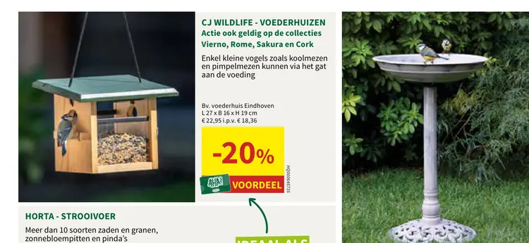 Promotie: CJ WILDLIFE Voederhuizen