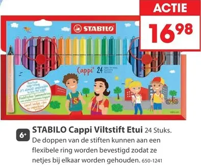 Aanbieding: Cappi Viltstift Etui 24 Stuks