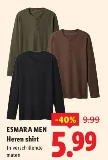 Aanbieding: Heren shirt