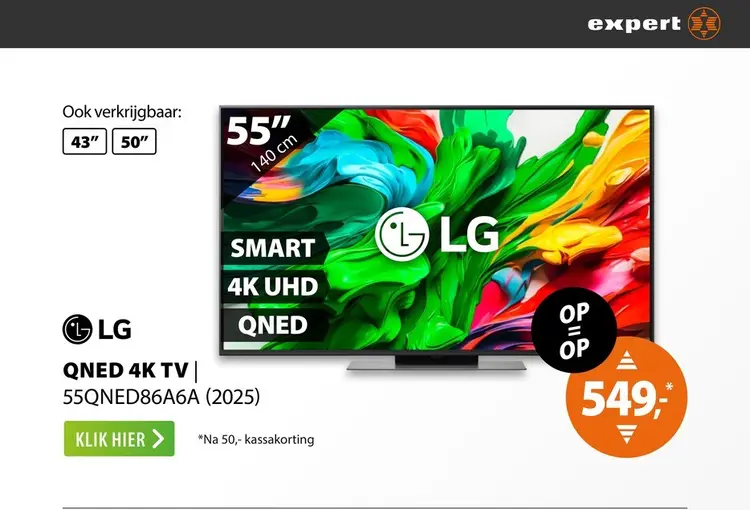 Aanbieding: LG QNED EVO 55QNED86A6 (2025)