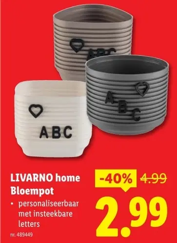 Promotie: Bloempot