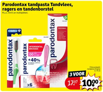 Aanbieding: Tandpasta Tandvlees, ragers en tandenborstel